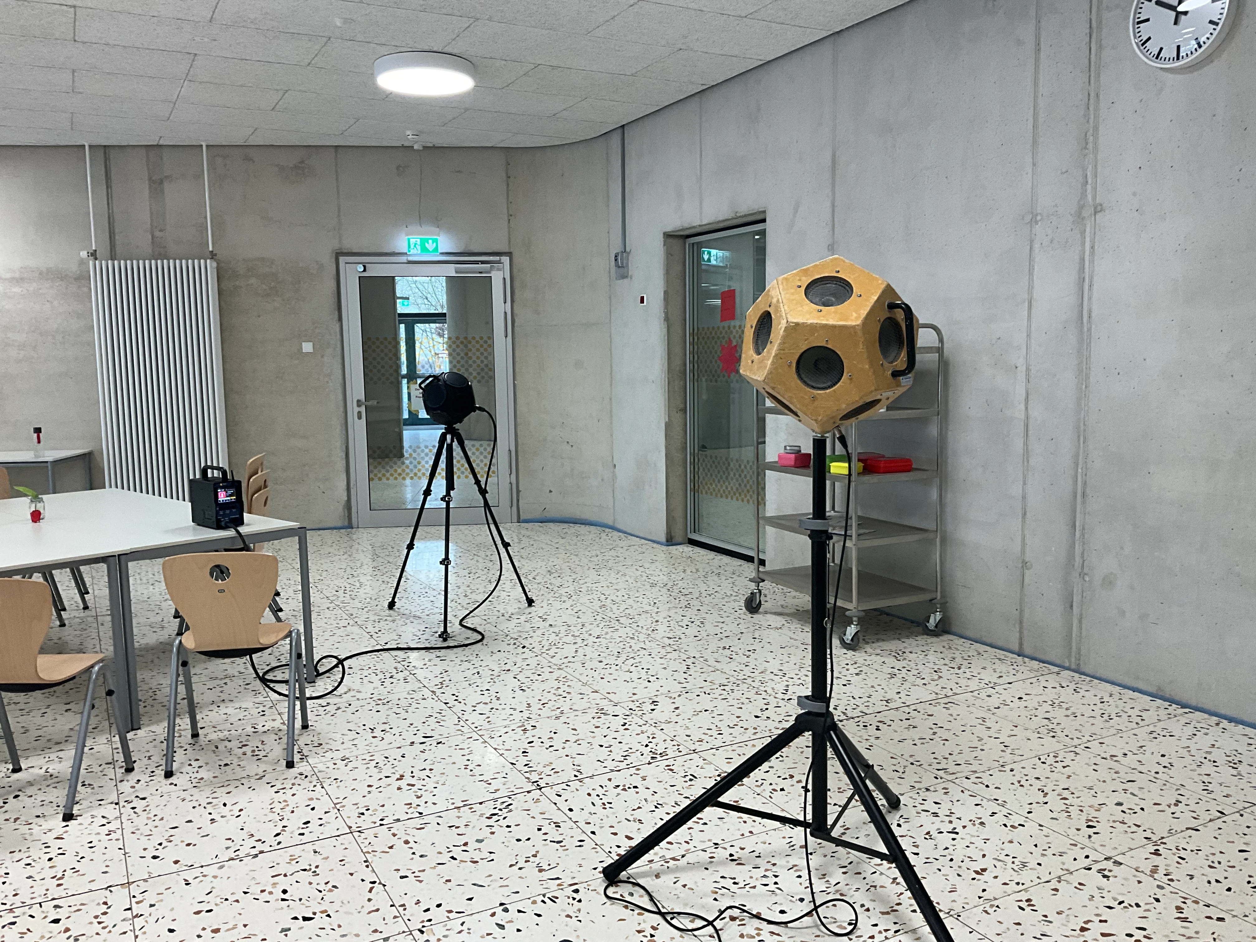 Raumakustische Messung Schulneubau, Griesheim