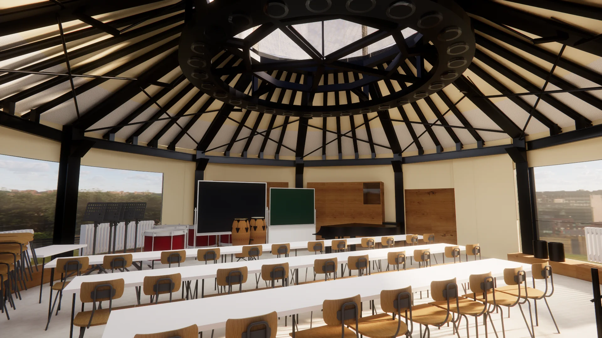 Gymnasium / Großer Musikraum, Ansbach