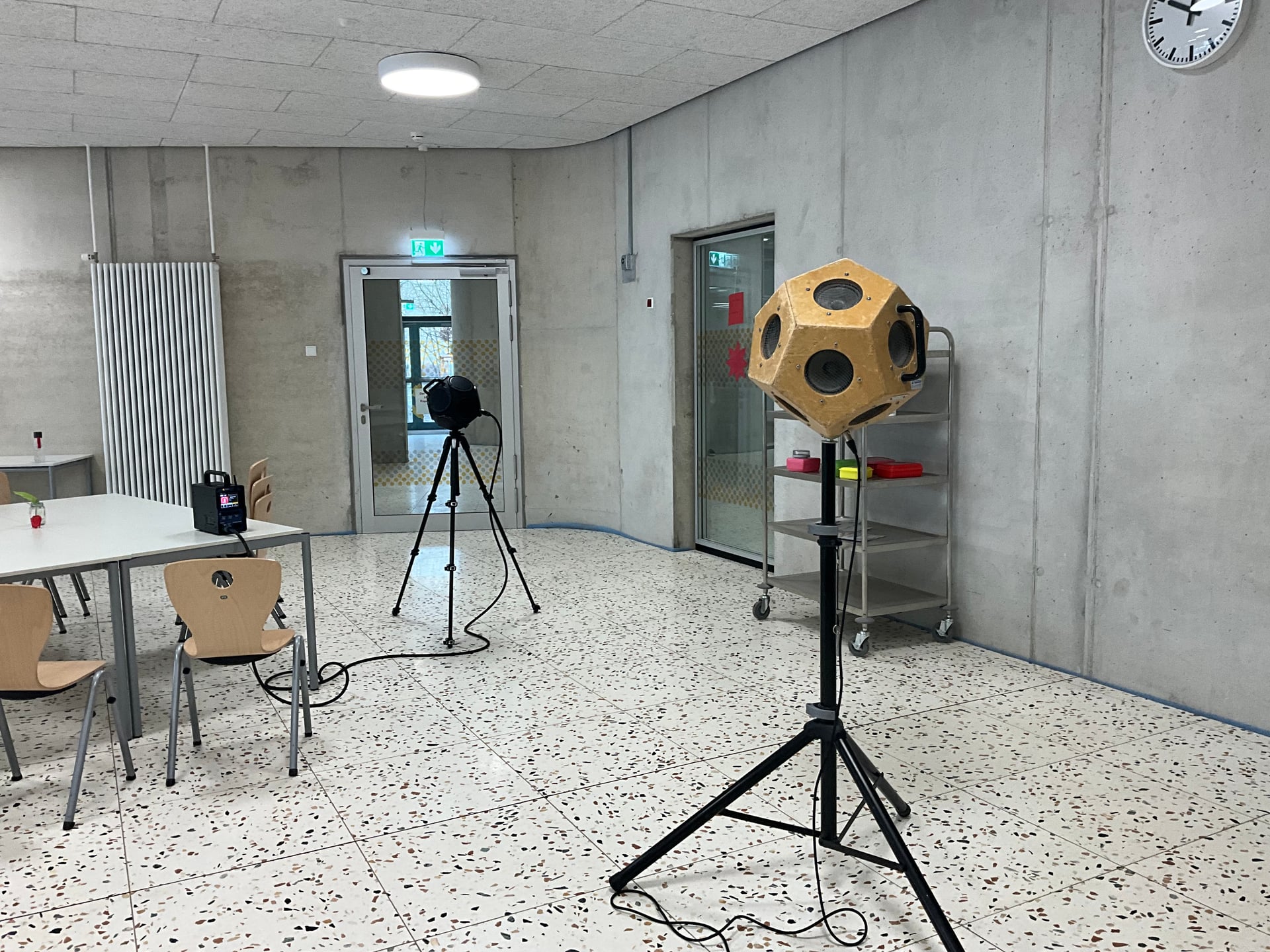 Raumakustische Messung Schulneubau