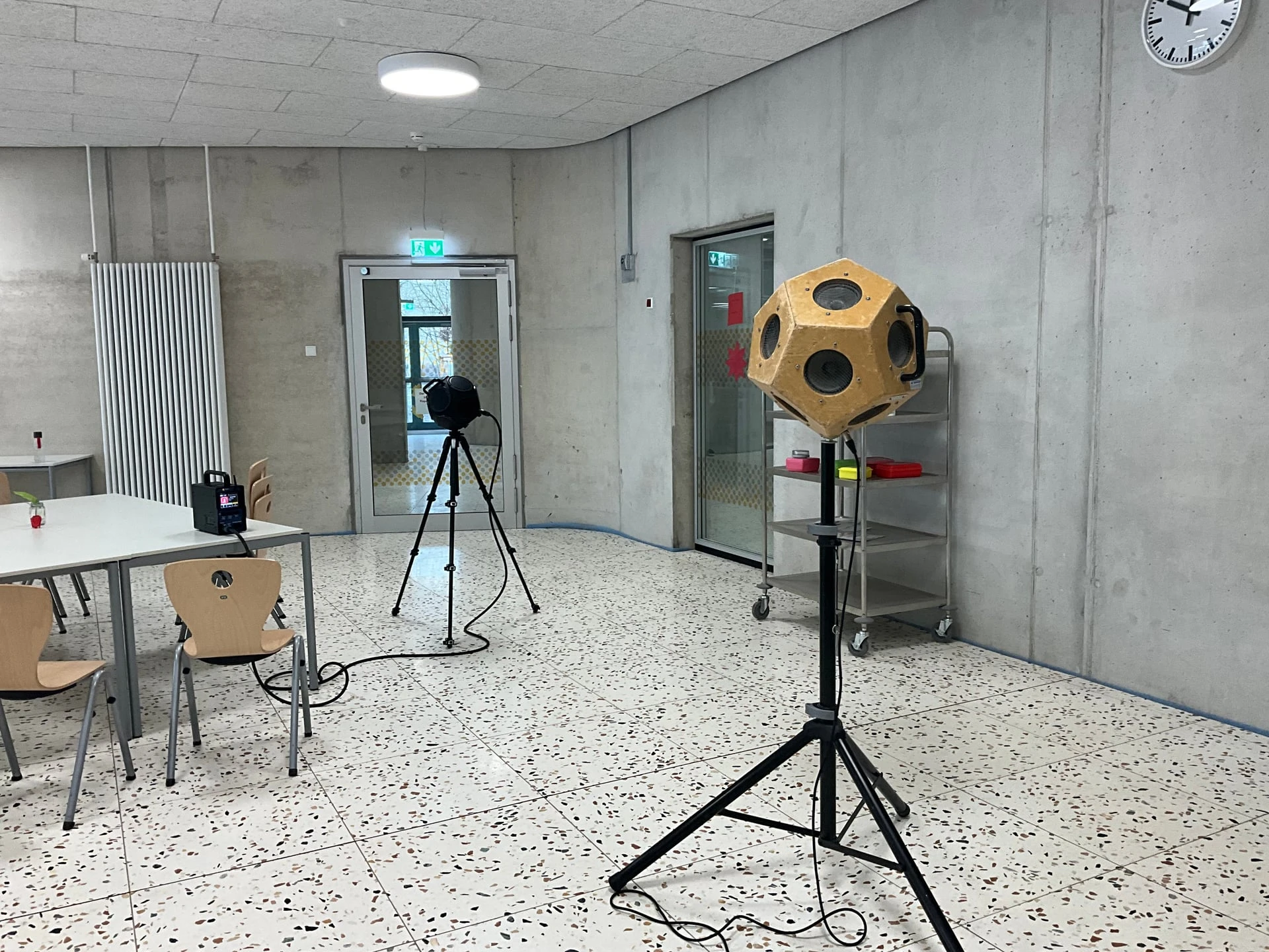 Raumakustische Messung Schulneubau, Griesheim