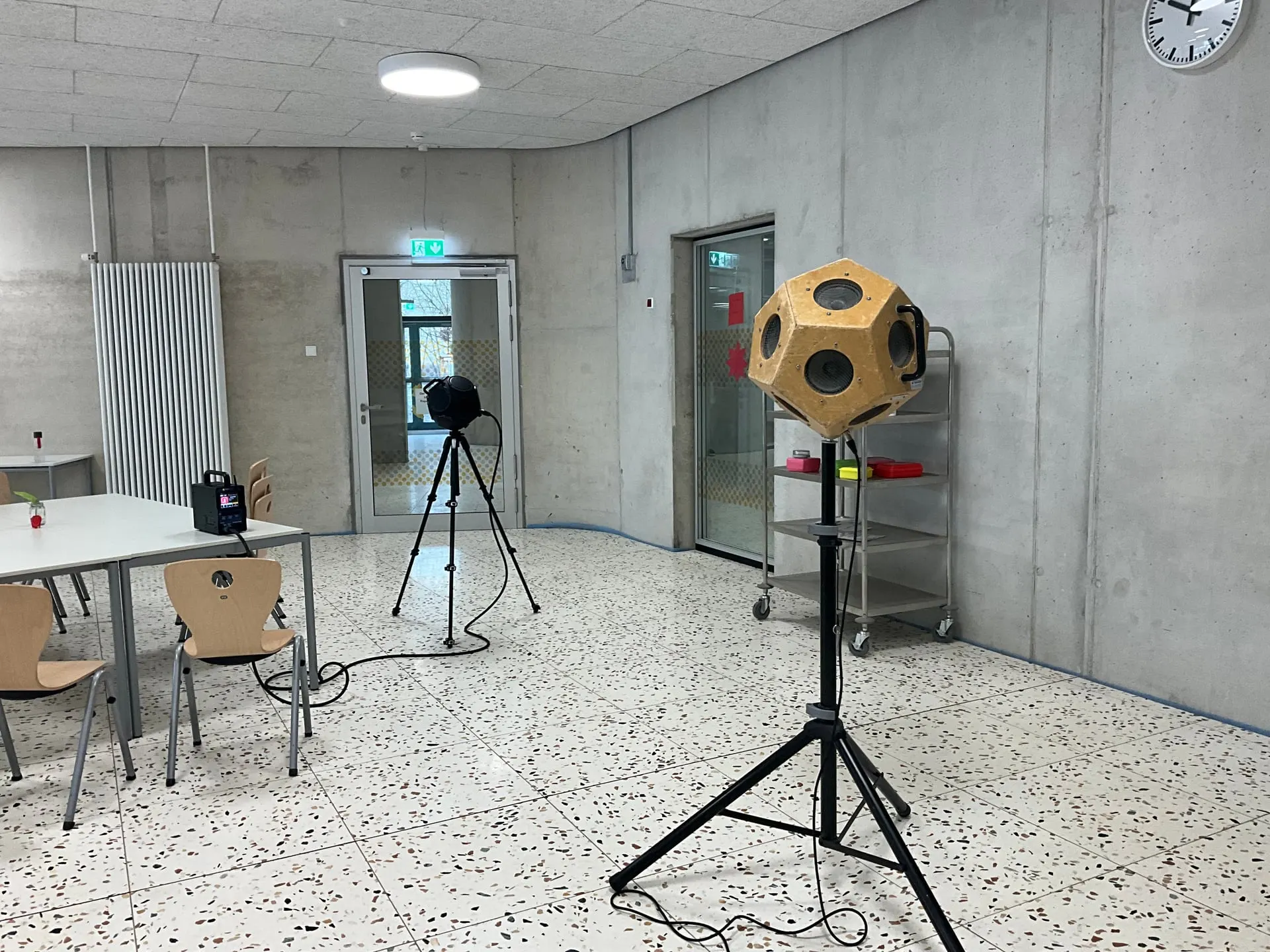 Raumakustische Messung Schulneubau, Griesheim
