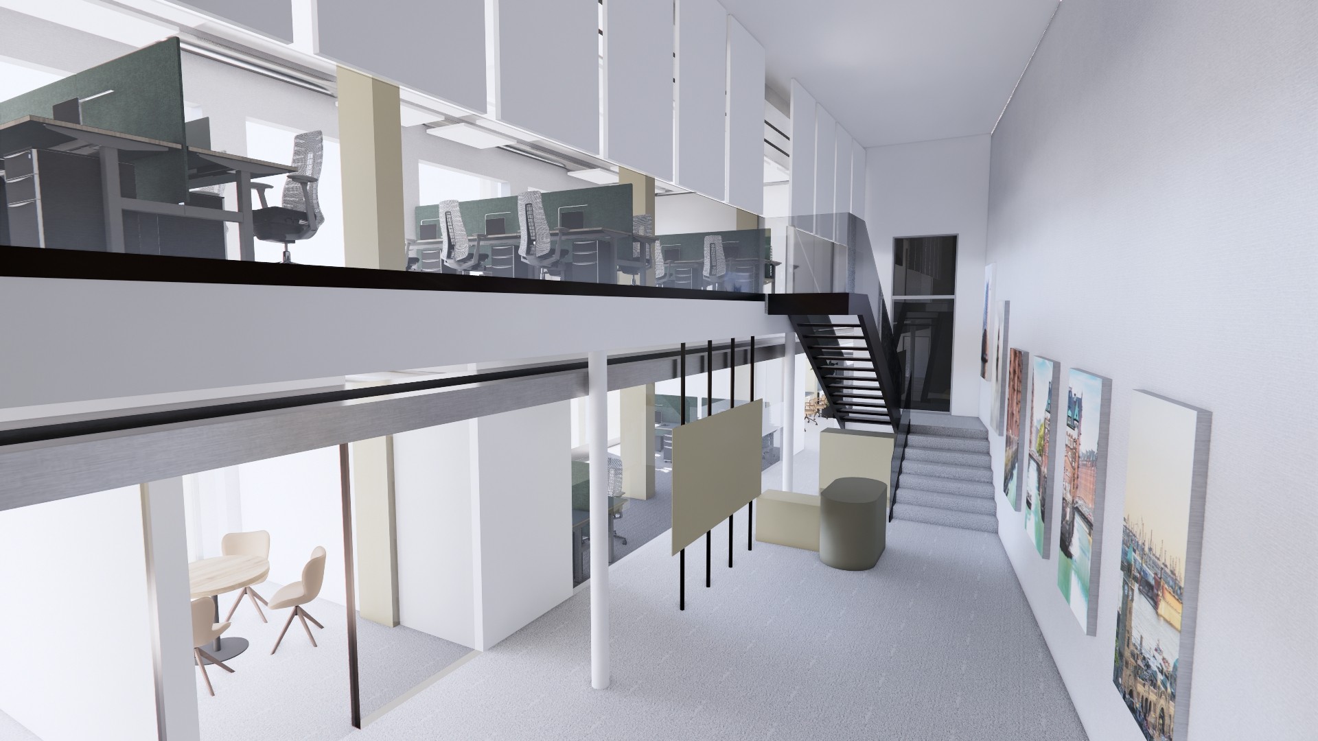 Mehrstöckiger Coworkingspace