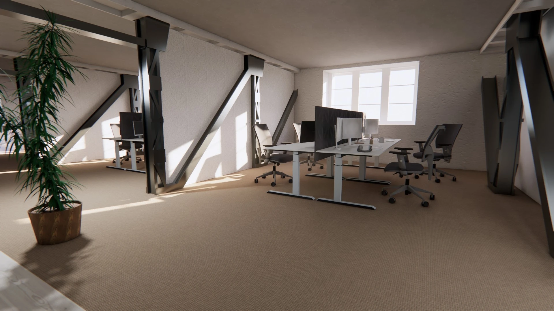 Bürofläche mit Sprengwerk, Hannover